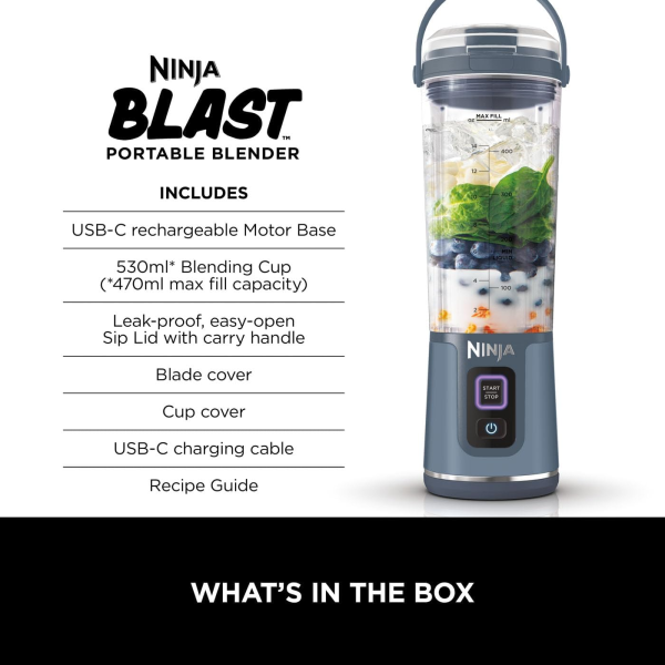 Ninja Blast Portable Blender, 530ml - Cash Alt £40