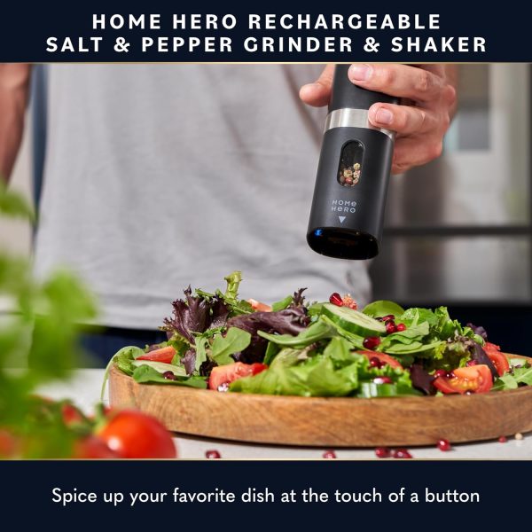 Home Hero Electric Salt and Pepper Grinder Set - Free Entry