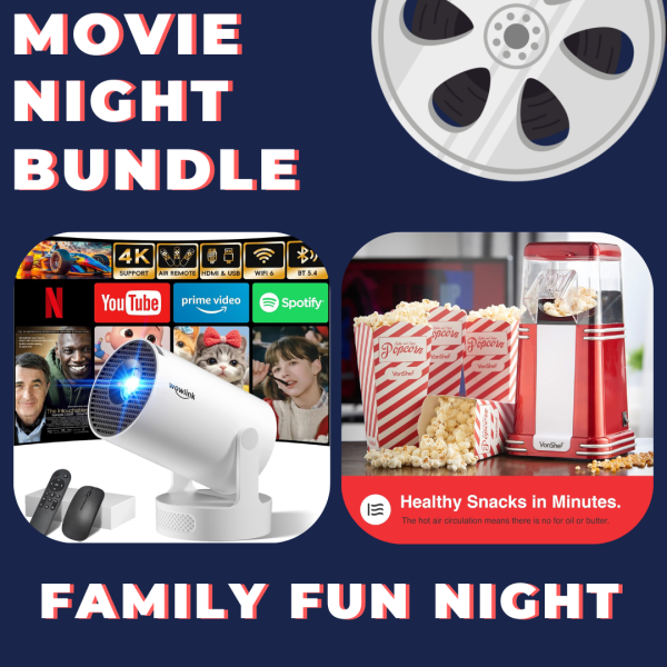 Win 4K Projector and Popcorn machine!